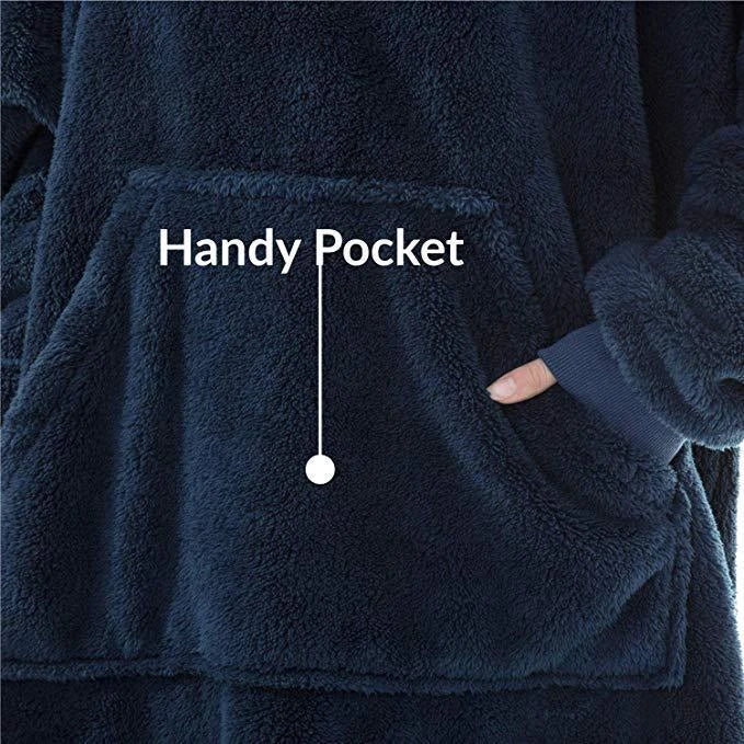 Oversized Plush Wearable Blanket Hoodie