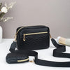 Quilted crossbody bag with mini pouch