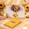 Pop-up flower bouquet card - view 6