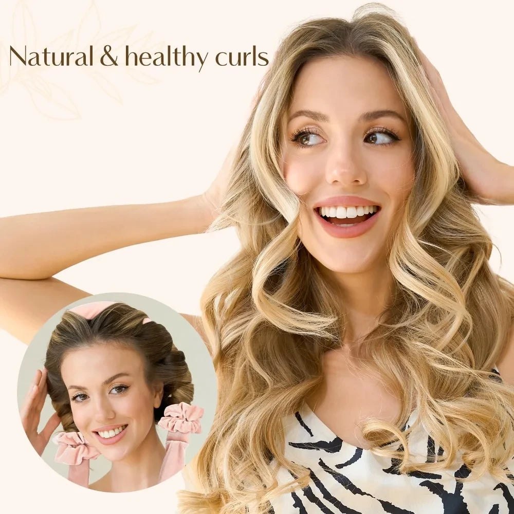 Overnight satin heatless curl set - view 3