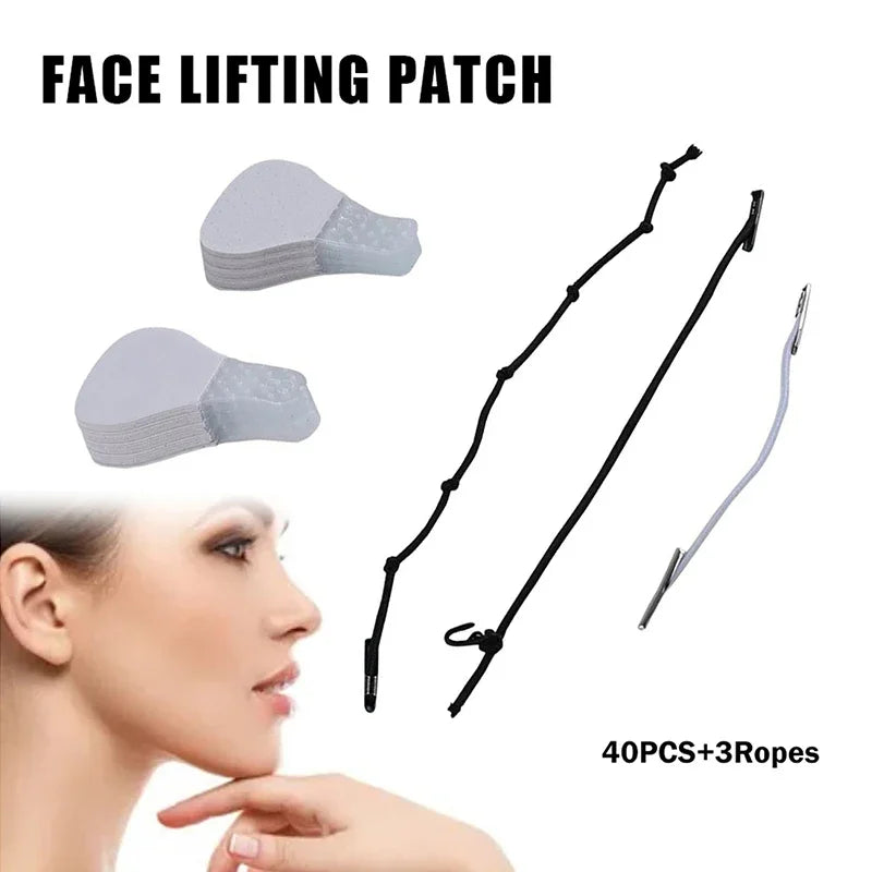 Face lifting tape set