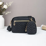 Quilted crossbody bag with mini pouch - view 6