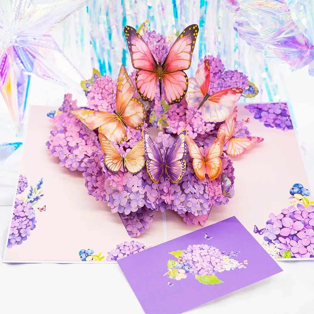 Pop-up flower bouquet card - view 10