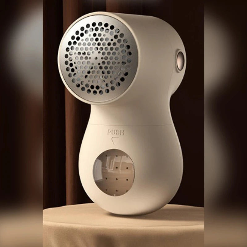 Rechargeable fabric shaver lint remover