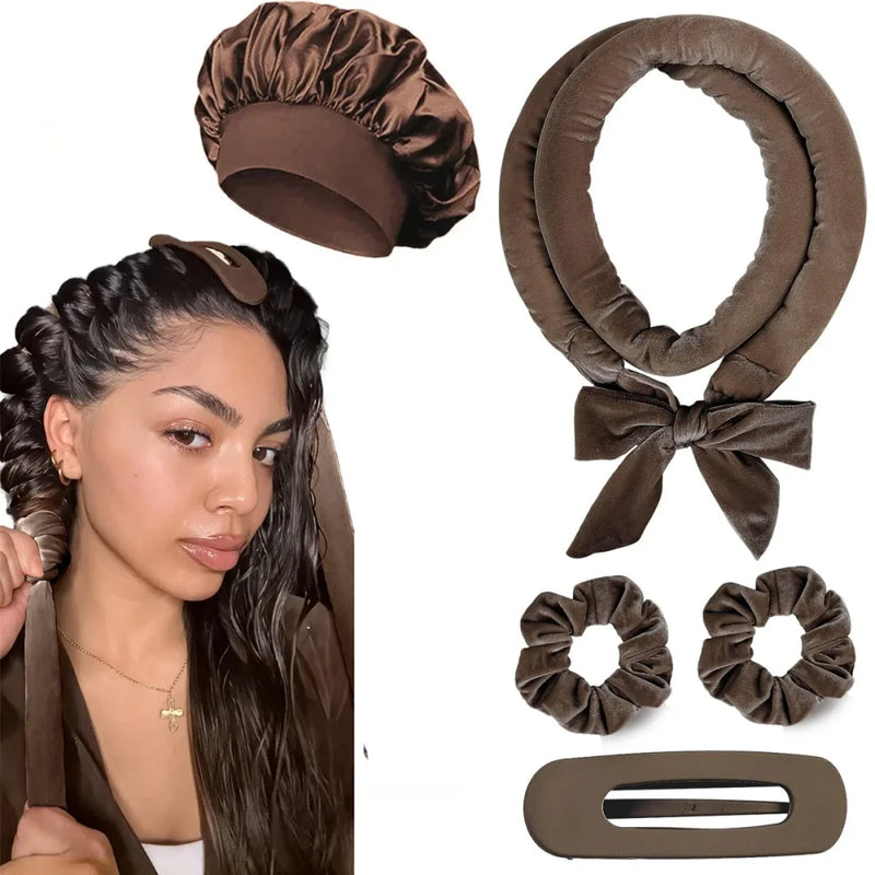 Overnight satin heatless curl set - view 7
