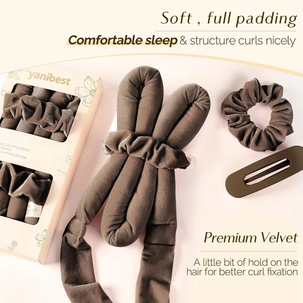 Overnight satin heatless curl set - view 2